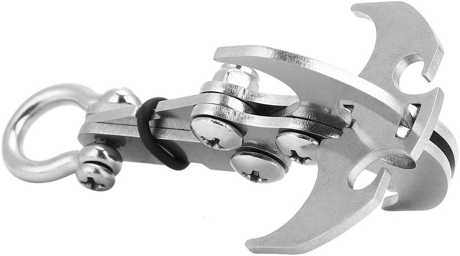 قلاب Tbest Grappling، قلاب Gravity، قلاب صعود از جنس استیل ضدزنگ Gravity Hook چندمنظوره با چنگک تاشو برای صعود، ابزار بقا در شرایط اضطراری برای زندگی در فضای باز 136