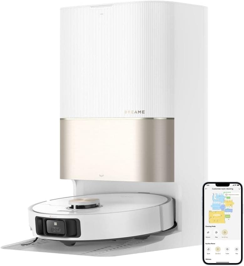 جاروبرقی رباتیک Dreame X40 Ultra Complete با قابلیت Mop، قدرت مکش 12,000Pa، Mop با دمای 70°C، تخلیه و پر کردن خودکار، برس‌های ضد گره و قابل‌بالا رفتن، برس کناری با قابلیت افزایش طول، 2 سال گارانتی 78