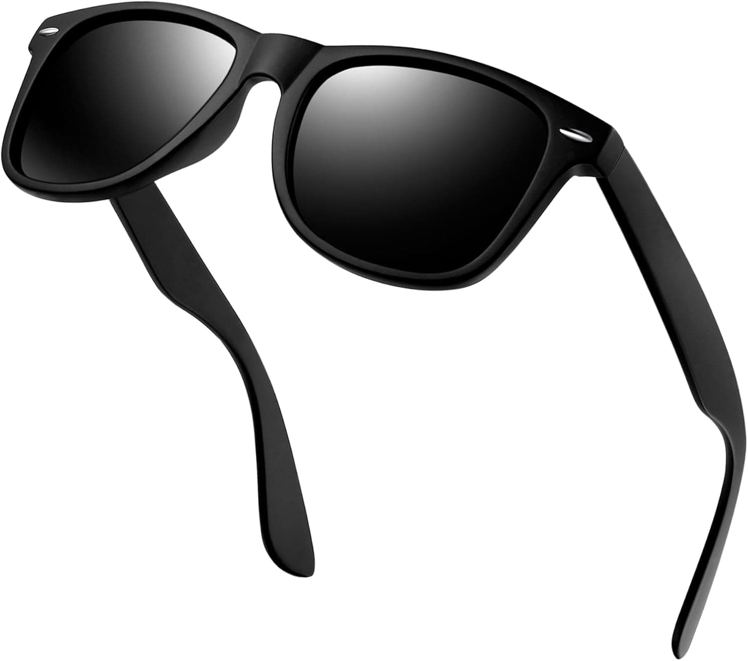 عینک آفتابی پلاریزه مردانه KANASTAL، عینک آفتابی مربعی مد روز زنانه، شیدهای کلاسیک برای زنان، مناسب رانندگی، ماهیگیری و فضای باز با محافظت 100٪ UV400 مدل 01 مشکی مات 289