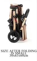 کالسکه زمستانه نوزاد COOLBABY – دارای سایه‌بان (Canopy)، قابل تبدیل به تریل نوزاد (Baby Bassinet Stroller)، مجهز به صندلی قابل‌چرخش (Reversible Seat)، با چرخ‌های لاستیکی و جذب‌ ضربه بسیار خوب – رنگ طوسی (Gray). 50