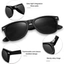 عینک آفتابی پلاریزه مردانه KANASTAL، عینک آفتابی مربعی مد روز زنانه، شیدهای کلاسیک برای زنان، مناسب رانندگی، ماهیگیری و فضای باز با محافظت 100٪ UV400 مدل 01 مشکی مات 293