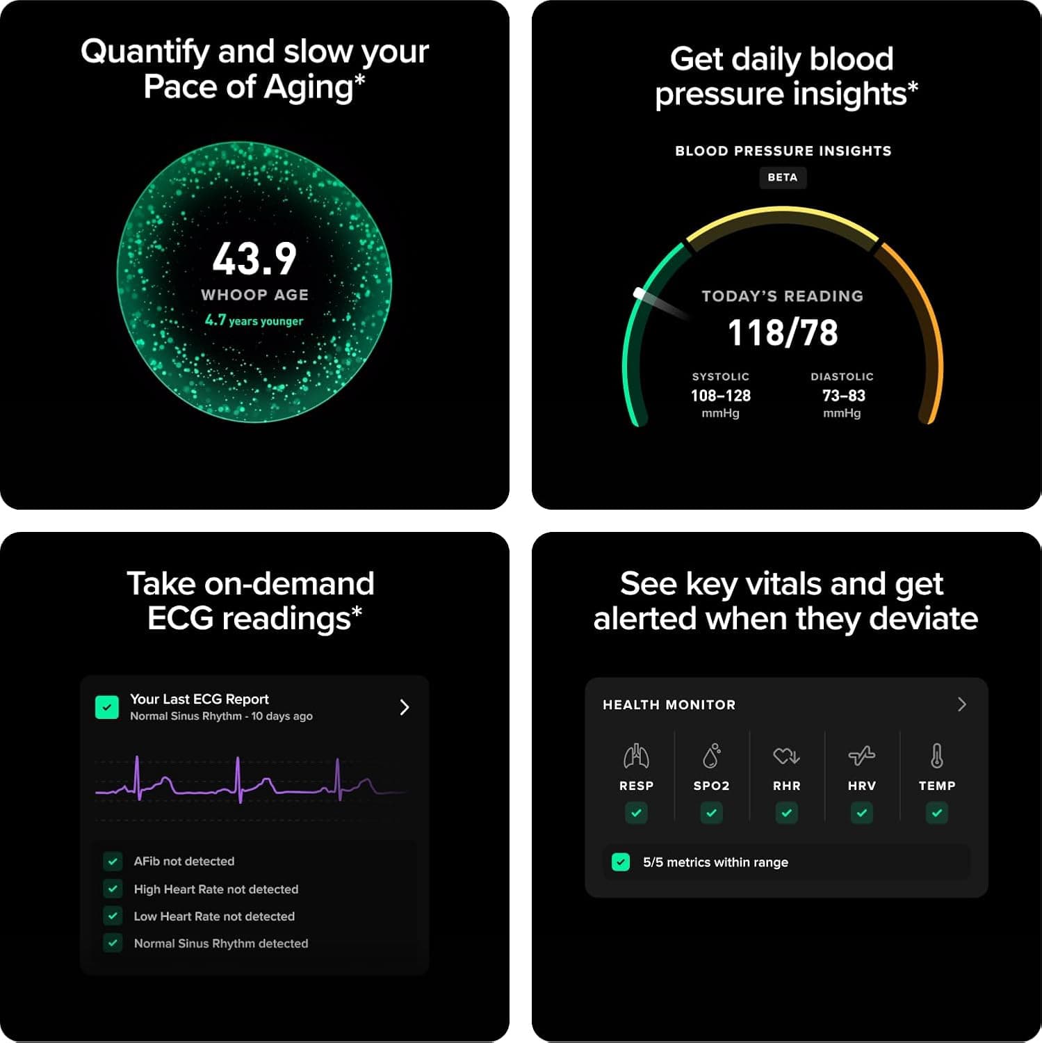 ردیاب فعالیت WHOOP 5.0/MG - عضویت ۱۲ ماهه - پوشیدنی سلامت و تناسب اندام – ردیاب فعالیت و خواب ۲۴/۷، کوچینگ شخصی‌سازی‌شده، بینش‌های چرخه قاعدگی – عمر باتری ۱۴+ روز 304