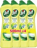 کرم پاک‌کننده JIF، با فناوری micro crystals، رایحه Lemon، از بین برنده چربی، غذای سوخته و لکه‌های limescale، ۴ × ۵۰۰ میلی‌لیتر ۵۰۰ میلی‌لیتر × ۴ 332