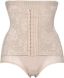 شلوارک لیفت باسن Dress Cici با گن کمری Waist Trainer Corset، گن فرم‌دهنده ۲ در ۱ برای زنان، رنگ بژ، سایز L 32