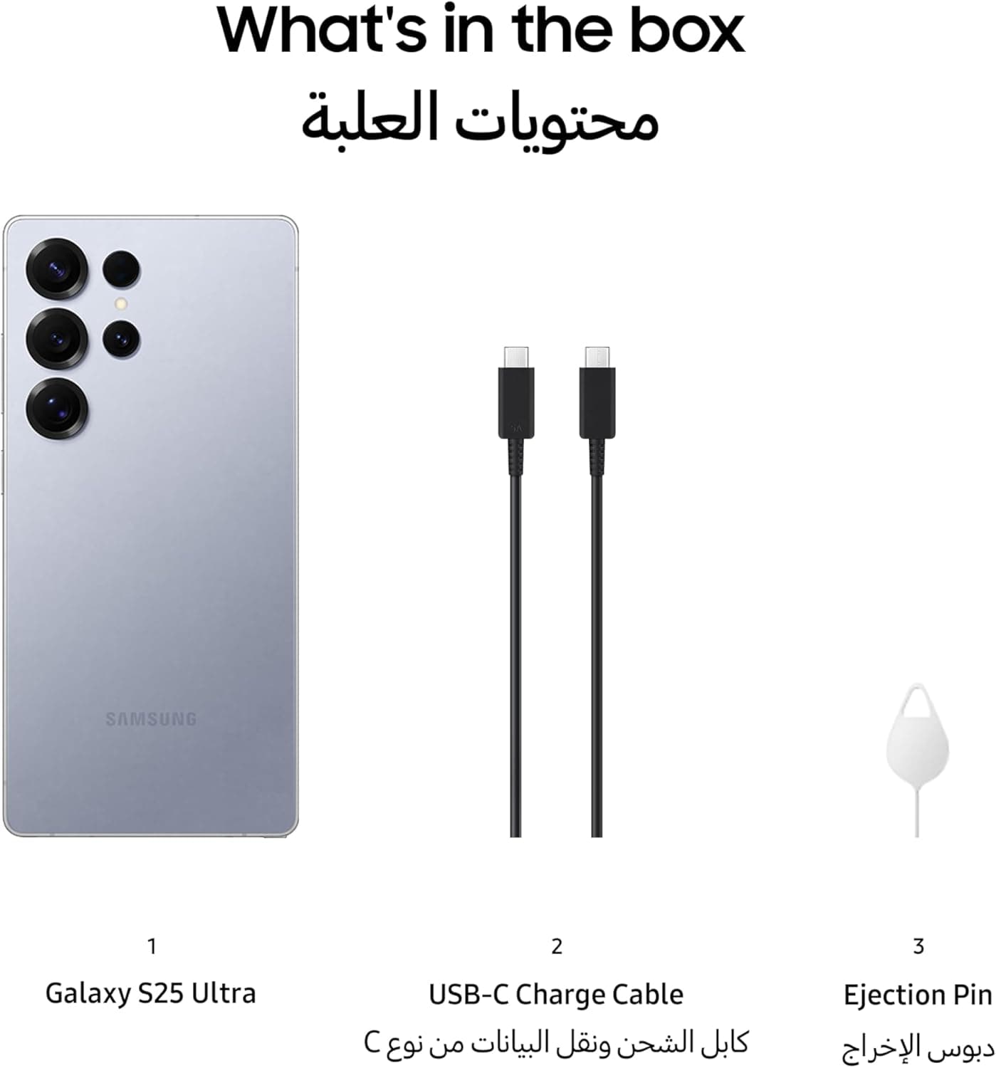 گوشی هوشمند Samsung Galaxy S25 Ultra AI، حافظه 256GB، رم 12GB، رنگ Titanium Silverblue، گوشی Android، دوربین 200MP، قلم S Pen، باتری با عمر طولانی (نسخه UAE) Titanium Silverblue 256GB 1942