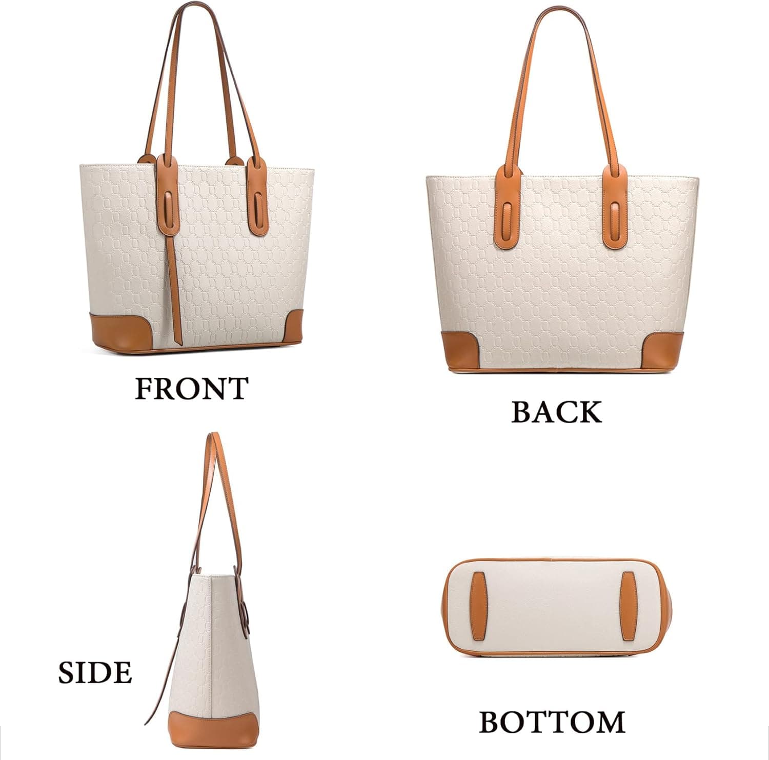 کیف‌های زنانه مد روز، کیف پول، کیف Tote، کیف دوشی، کیف Satchel، کیف دستی، ست 1-بژ 258