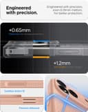 کاور محافظ Spigen Liquid Air سازگار با iPhone 17 Pro Max (2025) - رنگ Rose Titanium 25