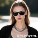 عینک آفتابی پلاریزه مردانه KANASTAL، عینک آفتابی مربعی مد روز زنانه، شیدهای کلاسیک برای زنان، مناسب رانندگی، ماهیگیری و فضای باز با محافظت 100٪ UV400 مدل 01 مشکی مات 291