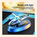 خوشبوکننده هوای خودرو DIGI CORE مدل هلیکوپتر خورشیدی چرخان، آروماتراپی، دیفیوزر از آلیاژ آلومینیوم Aviation، لوازم دکوری داخلی، دیفیوزر برای خودرو و منزل، عطر خودرو برای کاهش استرس (آبی) 420