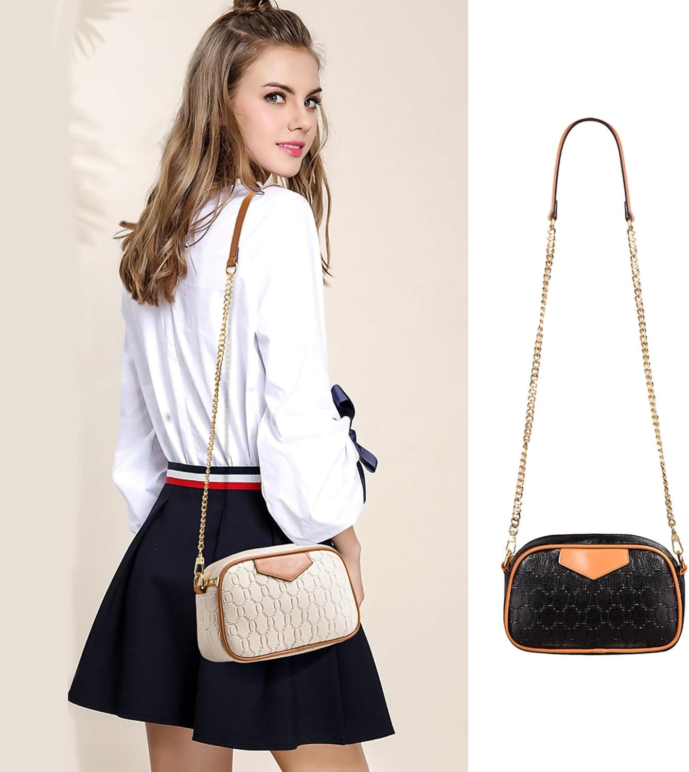 کیف‌های زنانه مد روز، کیف پول، کیف Tote، کیف دوشی، کیف Satchel، کیف دستی، ست 1-بژ 257