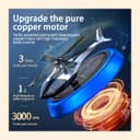 خوشبوکننده هوای خودرو DIGI CORE مدل هلیکوپتر خورشیدی چرخان، آروماتراپی، دیفیوزر از آلیاژ آلومینیوم Aviation، لوازم دکوری داخلی، دیفیوزر برای خودرو و منزل، عطر خودرو برای کاهش استرس (آبی) 418