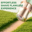 موزن قابل حمل ابرو و دستگاه حذف موهای صورت برای زنان، دستگاه شارژی 2 در 1 حذف مو و تیغ ابرو، دستگاه حذف موی ابرو، لب، بدن و صورت برای زنان با چراغ LED داخلی (سبز) 479