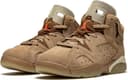 کفش Jordan Preschool Air 6 Retro PS مدل DH0693 200 Travis Scott - رنگ British Khaki - سایز 3Y 380