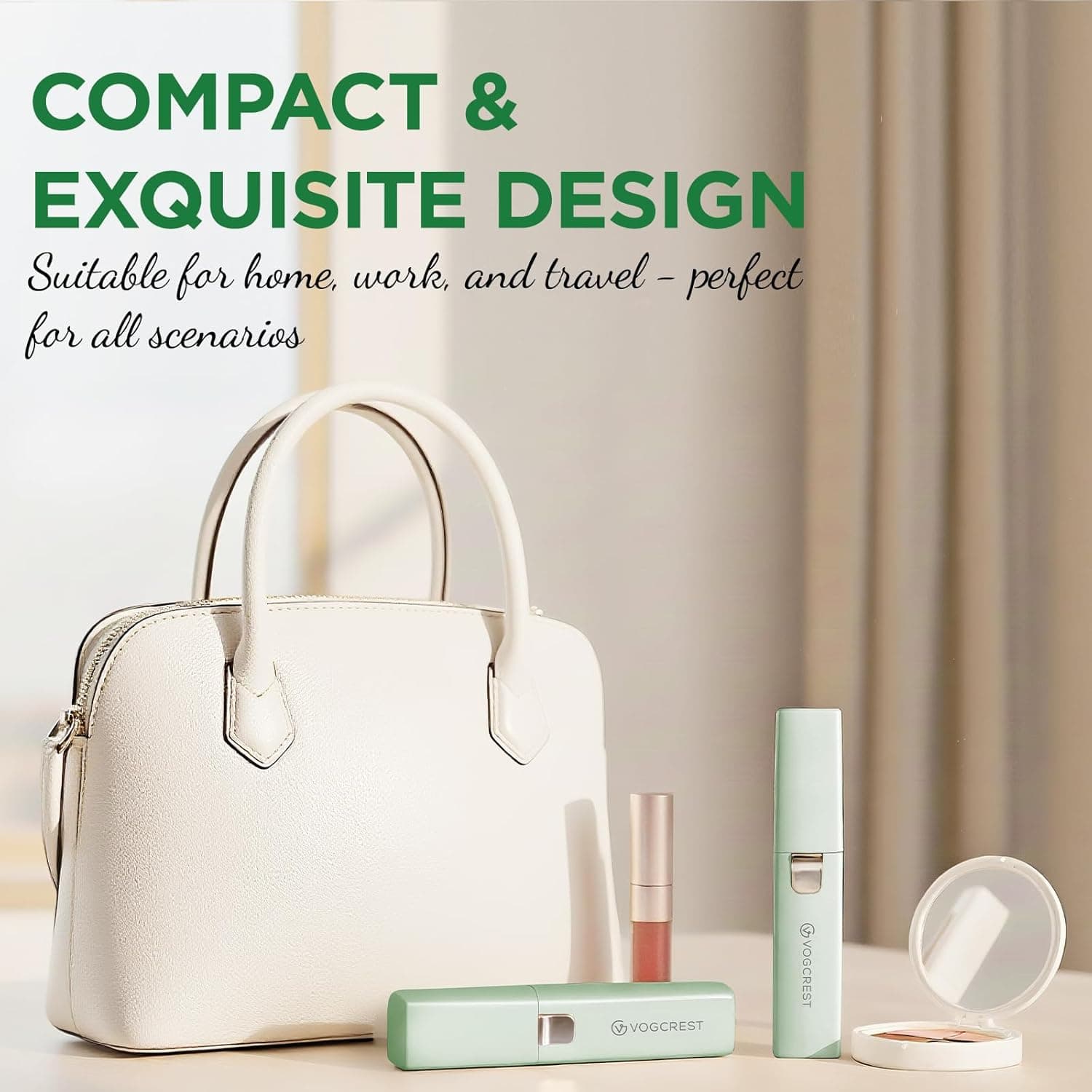 موزن قابل حمل ابرو و دستگاه حذف موهای صورت برای زنان، دستگاه شارژی 2 در 1 حذف مو و تیغ ابرو، دستگاه حذف موی ابرو، لب، بدن و صورت برای زنان با چراغ LED داخلی (سبز) 478