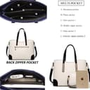 کیف‌های دستی و کیف‌های YNIQUE برای زنان، کیف‌های دوشی Tote، کیف پول‌ها 1-7 سفید 249