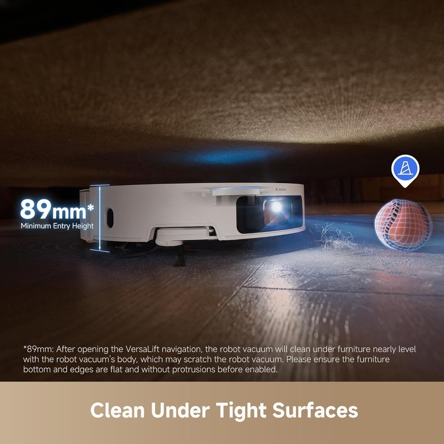 جاروبرقی و تیکش رباتیک Dreame X50 Ultra Complete با قابلیت Self-Cleaning، تا 20,000Pa، مجهز به Liftable LDS، قابلیت عبور از موانع تا ارتفاع 6 سانتیمتر، فناوری Bacterial Removal، دوربین AI، کنترل صوتی، 2 سال گارانتی 111