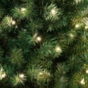 درخت کریسمس NIBEMINENT با نور، درخت مصنوعی 210 سانتی‌متری Christmas Tree 7ft برای خانه، دفتر، تزیین مهمانی با 1600 سرشاخه، 400 چراغ سفید گرم و چندرنگ، لولا و پایه فلزی، سبز 7FT/210CM (با نور) 330