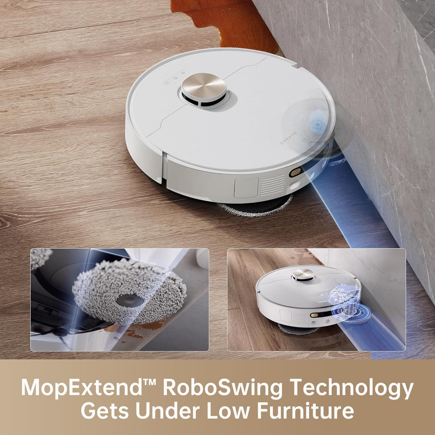 جاروبرقی رباتیک Dreame X40 Ultra Complete با قابلیت Mop، قدرت مکش 12,000Pa، Mop با دمای 70°C، تخلیه و پر کردن خودکار، برس‌های ضد گره و قابل‌بالا رفتن، برس کناری با قابلیت افزایش طول، 2 سال گارانتی 84