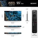 تلویزیون Sony BRAVIA 55 اینچ XR OLED 4K UHD اسمارت Google TV - مدل XR-55A80L - نسخه UAE | 1 سال گارانتی سازنده 55 اینچ 90