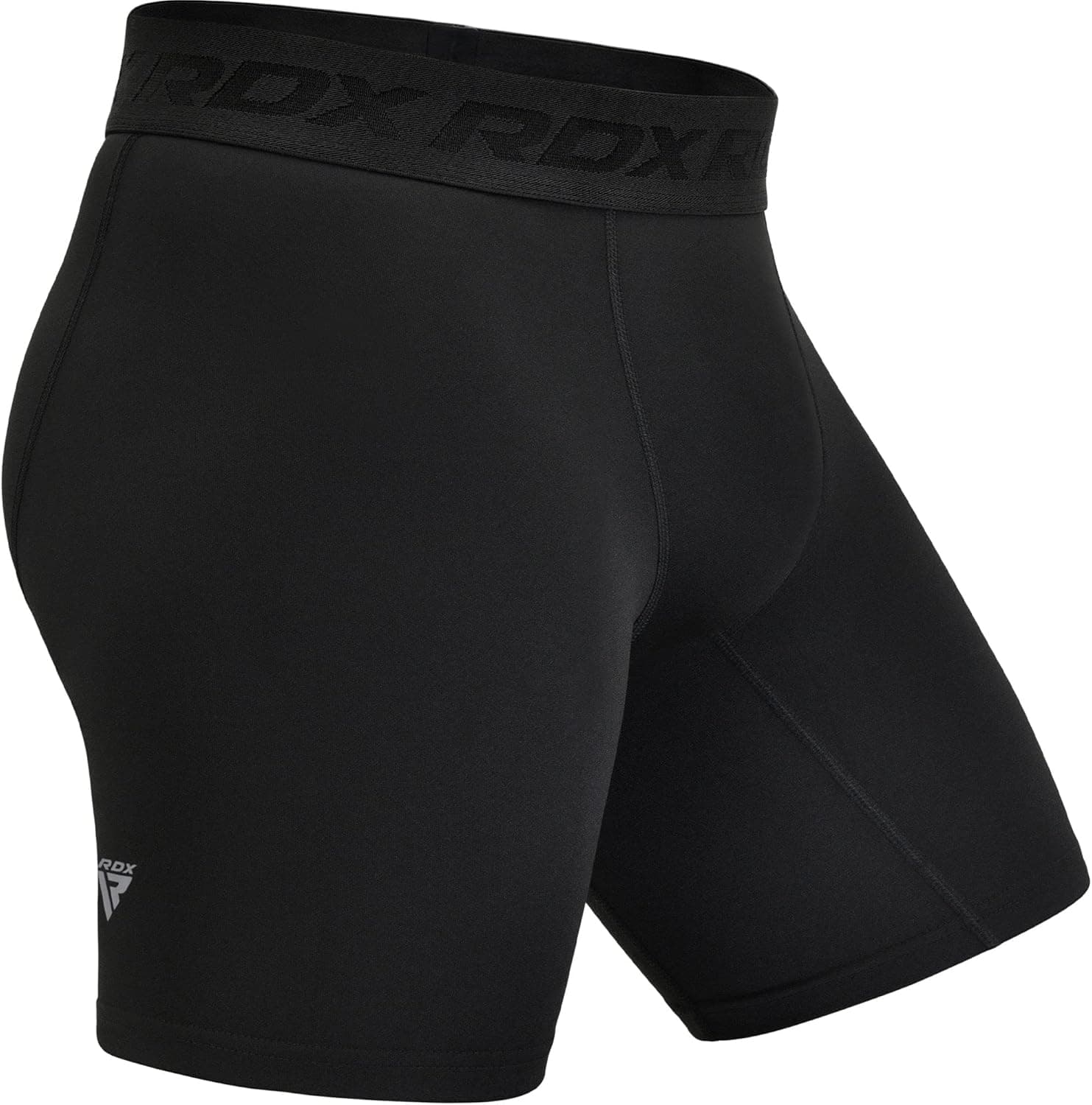شورت فشرده‌سازی مردانه RDX - لایه‌زیر فوق‌العاده تنگ و کشسان برای ورزش‌های ورزشی، لباس زیر اسپندکس Activewear - مناسب برای MMA، کیک‌بوکسینگ، تمرینات باشگاه، دویدن، BJJ، موی تای، تمرینات وزنه، دوچرخه‌سواری، موج‌سواری، سایز L رنگ مشکی 148