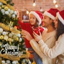 درخت کریسمس NIBEMINENT با نور، درخت مصنوعی 210 سانتی‌متری Christmas Tree 7ft برای خانه، دفتر، تزیین مهمانی با 1600 سرشاخه، 400 چراغ سفید گرم و چندرنگ، لولا و پایه فلزی، سبز 7FT/210CM (با نور) 327