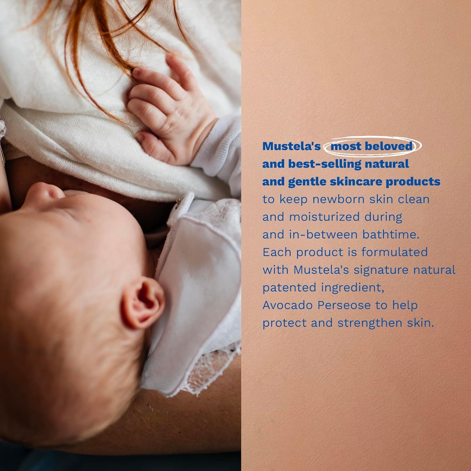 ست هدیه نوزاد Mustela - ملزومات مراقبت از پوست و زمان حمام کودک - طبیعی و گیاهی - ست ۵ عددی 55