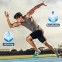 شورت فشرده‌سازی مردانه RDX - لایه‌زیر فوق‌العاده تنگ و کشسان برای ورزش‌های ورزشی، لباس زیر اسپندکس Activewear - مناسب برای MMA، کیک‌بوکسینگ، تمرینات باشگاه، دویدن، BJJ، موی تای، تمرینات وزنه، دوچرخه‌سواری، موج‌سواری، سایز L رنگ مشکی 145