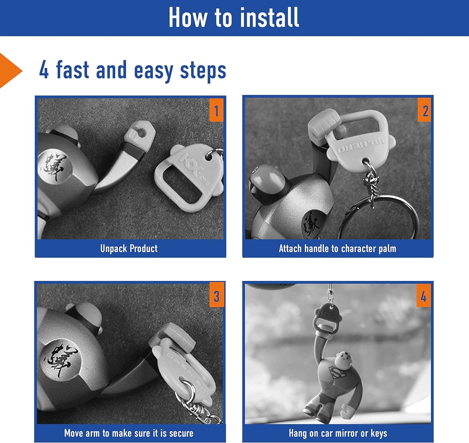 لوازم آویز خودرو، تزیین آینه عقب، آویز تزیینی Marvels، گجت دکوراسیون داخلی، اسباب‌بازی آویزی خنک، عروسک با طناب تاب‌خور، Superheroes - Superman 352