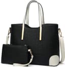 کیف‌های دستی YNIQUE Satchel و کیف‌های زنانه، کیف‌های دوشی Tote، کیف پول 1-2 مشکی سفید 221