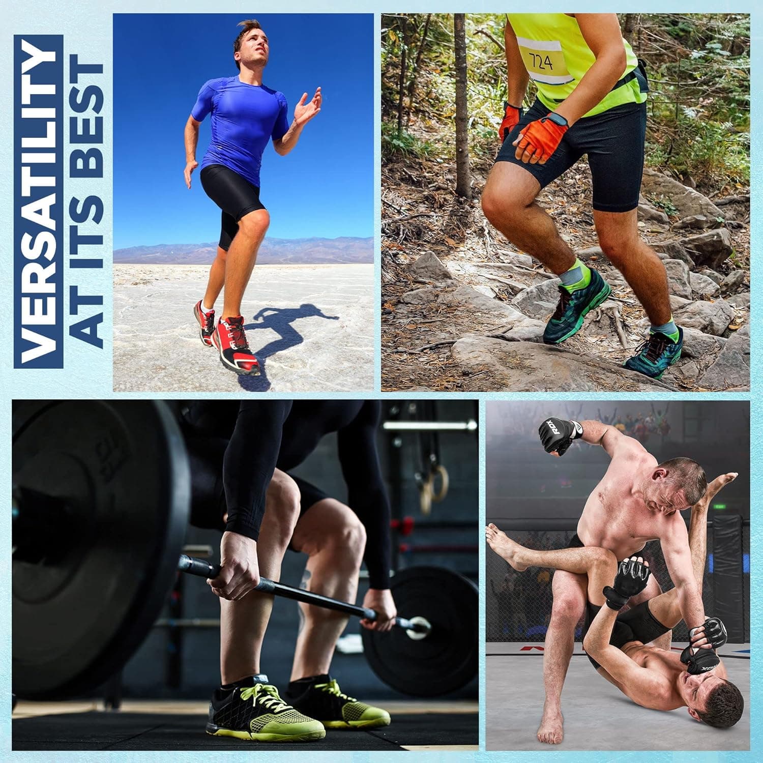 شورت فشرده‌سازی مردانه RDX - لایه‌زیر فوق‌العاده تنگ و کشسان برای ورزش‌های ورزشی، لباس زیر اسپندکس Activewear - مناسب برای MMA، کیک‌بوکسینگ، تمرینات باشگاه، دویدن، BJJ، موی تای، تمرینات وزنه، دوچرخه‌سواری، موج‌سواری، سایز L رنگ مشکی 144