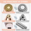 2-in-1 تریمر قابل شارژ ابرو و دستگاه اصلاح موهای زائد صورت بانوان – شامل ابرو تراش و موزن صورت برای حذف موهای ابرو، لب، بینی و بدن. مناسب برای بانوان، دارای چراغ داخلی LED و طراحی ظریف به رنگ رزگلد. 1294