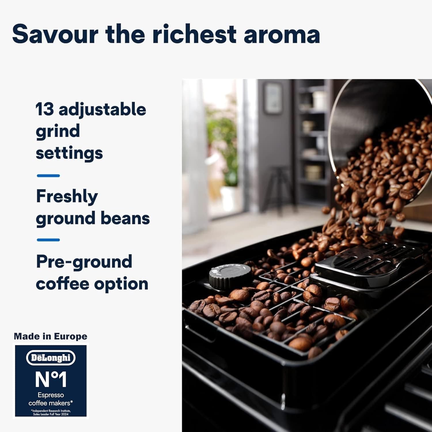 دستگاه قهوه‌ساز تمام‌اتوماتیک De'Longhi مدل MAGNIFICA START (ECAM222.20.B) 138