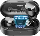 ایربادهای بی‌سیم TOZO T12 هدفون Bluetooth 5.3 با میکروفون داخلی ENC Noise Cancelling، ۵۵ ساعت زمان پخش، امکان شخصی‌سازی EQ از طریق اپ، ضدآب IPX8، نمایشگر دیجیتال LED، هدست با صدای پریمیوم مشکی، نسخه مشکی جمع‌وجور و ارگونومیک 1623