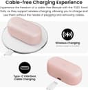 ایربادهای بی‌سیم TOZO T12 هدفون Bluetooth 5.3 با میکروفون داخلی ENC Noise Cancelling، ۵۵ ساعت زمان پخش، امکان شخصی‌سازی EQ از طریق App، ضدآب IPX8، نمایشگر دیجیتال LED، هدست با صدای پریمیوم، رنگ Rose Gold، نسخه جمع‌وجور ارگونومیک Rose Gold 1636