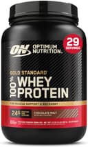 پودر پروتئین وی 100% Gold Standard Optimum Nutrition (ON) با منبع اصلی Isolate، 24 گرم پروتئین برای حمایت و ریکاوری عضلات - طعم Chocolate Malt، وزن 2 Lbs، 29 سروینگ (907 گرم) 1700