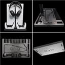 پایه خنک‌کننده عمودی PS5 برای کنسول PS5 Digital Edition/Ultra HD | ایستگاه شارژ کنسول PlayStation 5 با داک، همراه با نظم‌دهنده هدست PS5 با ۱۵ شیار بازی، مشکی 1822