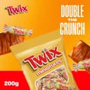 مینیاتوری‌های شکلات Twix Original، ۱۵۰ گرم، شکلات‌های مینیاتوری Twix، بیسکویت ترد به شکل شکلات بار با لایه کارامل و شکلات شیری، ۱۵۰ گرم (بسته ۱ عددی) 1837