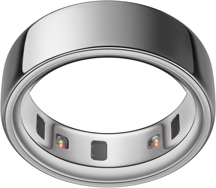 حلقه Oura Ring 4 | حلقه هوشمند | ابتدا انتخاب سایز با Oura Ring 4 Sizing Kit | پوشیدنی ردیاب خواب - ضربان قلب - ردیاب تناسب اندام - تا 8 روز عمر باتری نقره‌ای سایز 7 1872