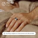 حلقه Oura Ring 4 | حلقه هوشمند | ابتدا انتخاب سایز با Oura Ring 4 Sizing Kit | پوشیدنی ردیاب خواب - ضربان قلب - ردیاب تناسب اندام - تا 8 روز عمر باتری نقره‌ای سایز 7 1877