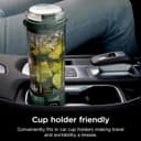 مخلوط‌کن قابل حمل Ninja BC151EM Blast، بی‌سیم، ظرف 18 اونس، مخلوط‌کن شخصی برای شیک و اسموتی، بدون BPA، درب ضد نشت با خروجی نوشیدن، قابل شارژ با USB-C، قطعات قابل شست‌وشو در ماشین ظرفشویی، رنگ Forest Green 2031