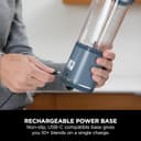 مخلوط‌کن قابل حمل Ninja Blast، ۵۳۰ میلی‌لیتر، درب ضد نشت و دهانه نوشیدن، قابل شارژ، مناسب اسموتی قابل حمل، شیک پروتئین، مخلوط کردن یخ و میوه یخ‌زده، رنگ Denim Blue، مدل BC151MENV، ۲ سال گارانتی رنگ Navy 2068