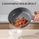 ست ۱۳ تکه ظروف پخت‌وپز نچسب SENSARTE، ست قابلمه و تابه نچسب با پوشش Swiss Granite، ست پخت‌وپز سالم برای آشپزخانه، دسته‌های خنک‌ماننده، بدون PFOA، طوسی ۱۳ تکه 2129