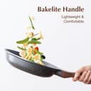 ست ۱۶ تکه ظروف پخت‌وپز نچسب SENSARTE، ست سالم قابلمه و تابه، ست آشپزی نچسب آشپزخانه با دسته‌های خنک‌مان، لوازم سیلیکونی و محافظ قابلمه، طوسی ۱۶ تکه 2137