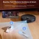 جاروبرقی رباتیک roborock Qrevo 5AE مشکی، مکش 12000Pa، برس‌های دوتایی ضد گره‌خوردگی، اجتناب هوشمند از موانع، تی‌های چرخان دوتایی قابل‌بالا رفتن، شست‌وشوی خودکار تی، خشک‌کن خودکار، تخلیه و پر کردن خودکار Q revo 5AE مشکی 2263