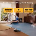 جاروبرقی رباتیک roborock Qrevo 5AE مشکی، مکش 12000Pa، برس‌های دوتایی ضد گره‌خوردگی، اجتناب هوشمند از موانع، تی‌های چرخان دوتایی قابل‌بالا رفتن، شست‌وشوی خودکار تی، خشک‌کن خودکار، تخلیه و پر کردن خودکار Q revo 5AE مشکی 2264