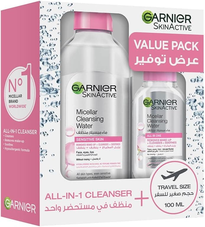 گارنیر میسلار کلاسیک واتر صورت چشم‌ها، ۴۰۰ + ۱۰۰ میلی‌لیتر ۴۰۰ میلی‌لیتر ۴۰۰ + ۱۰۰ میلی‌لیتر کلاسیک 2325