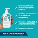 ژل شستشوی صورت CeraVe Blemish Control Cleanser برای پوست مستعد آکنه و لک با 2% سالیسیلیک اسید، نیاسینامید و سرامیدها 236 میلی‌لیتر 2348