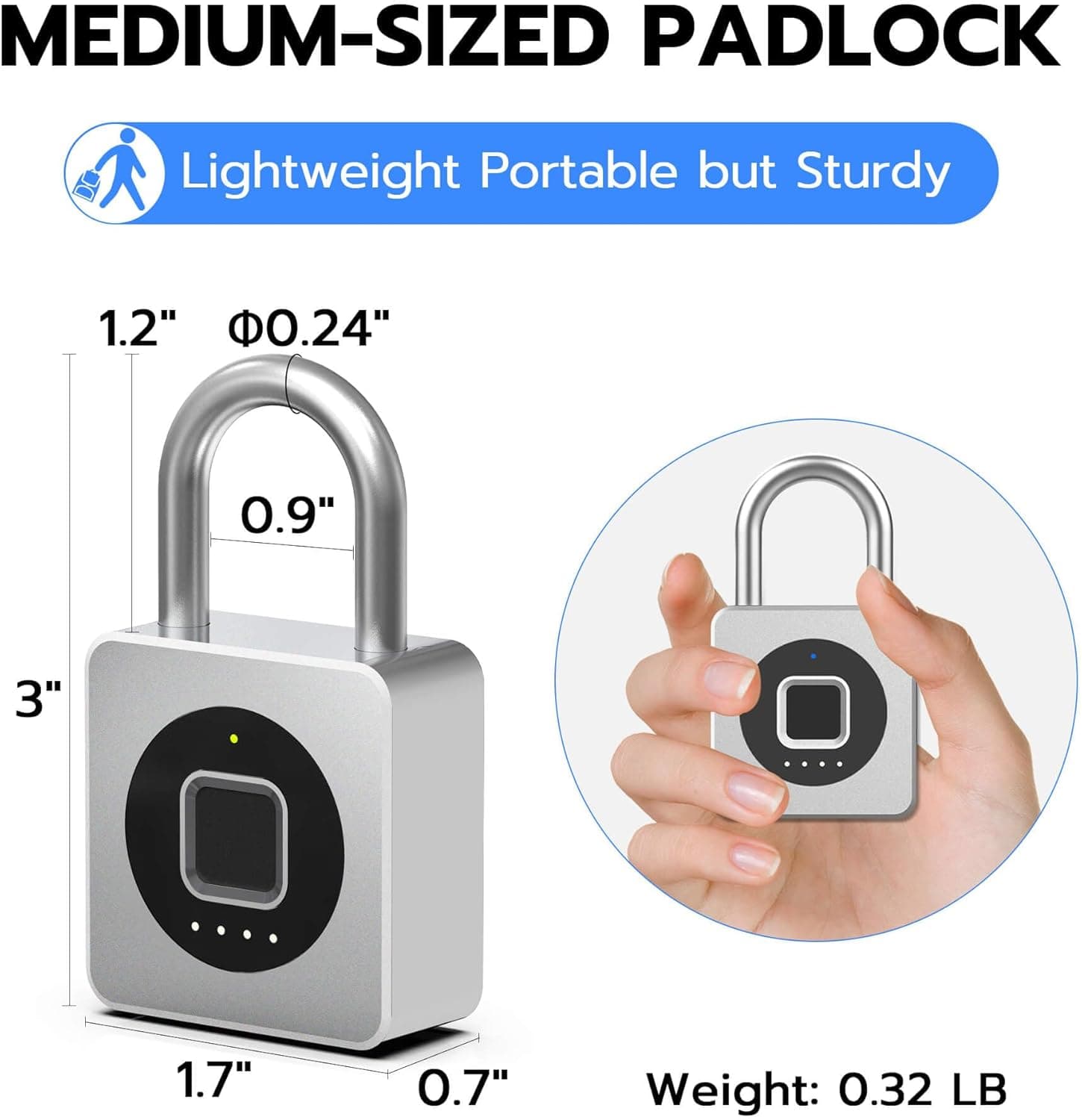 قفل اثر انگشتی eLinkSmart مخصوص کمد باشگاهی 237