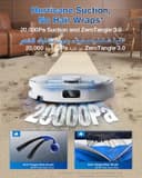 جاروبرقی رباتیک ECOVACS DEEBOT T30C OMNI با ایستگاه، جاروبرقی رباتیک با قدرت مکش 20000Pa، شستشو با آب داغ 75°C، تی‌کشی OZMO Turbo 2.0، برس ZeroTangle 3.0، شستشوی مرطوب تطبیقی، سفید T30C/White 2457