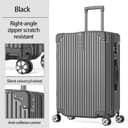 ست چمدان، ۳ تکه (۲۰/۲۴/۲۸ اینچ) چمدان با چرخ‌های یونیورسال PC+ABS سخت‌پوست بادوام با قیمت حراج (مشکی) 2500